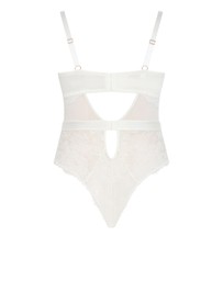 City Chic - Plus Size Josephine Bodysuit - ivory
