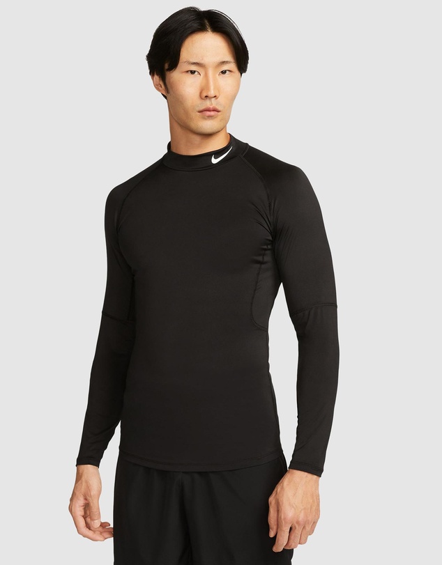 Nike - Pro Nike Dri-FIT Fitness Mock-Neck LS Top