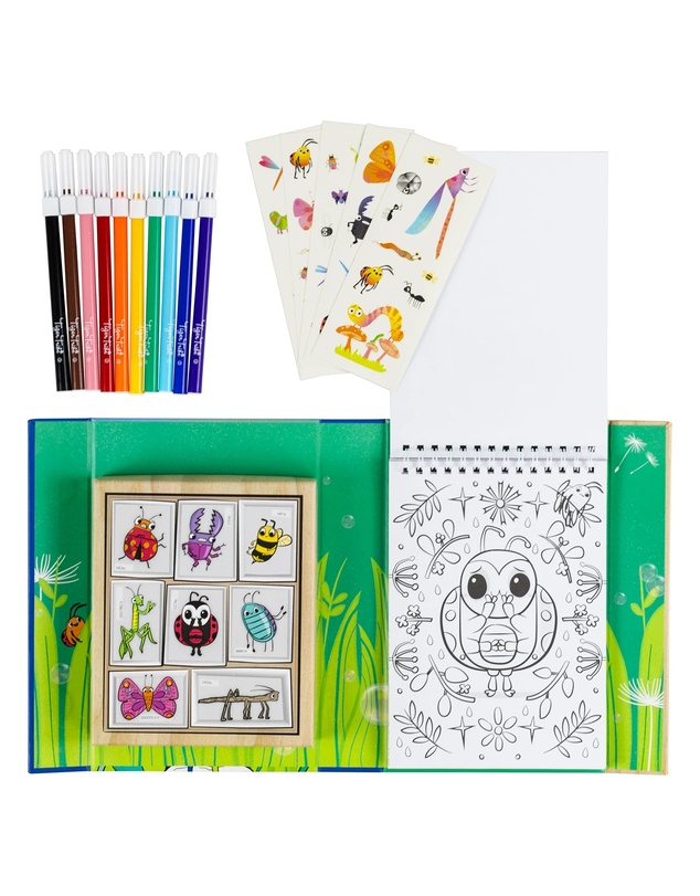 Tiger Tribe - Colouring Set Backyard Bugs
