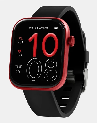 Reflex Active - Reflex Active SERIES Spectra AMOLED Smart Watch Black Red