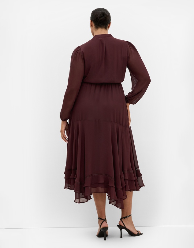 City Chic - Yasmine Long Sleeve Maxi Dress