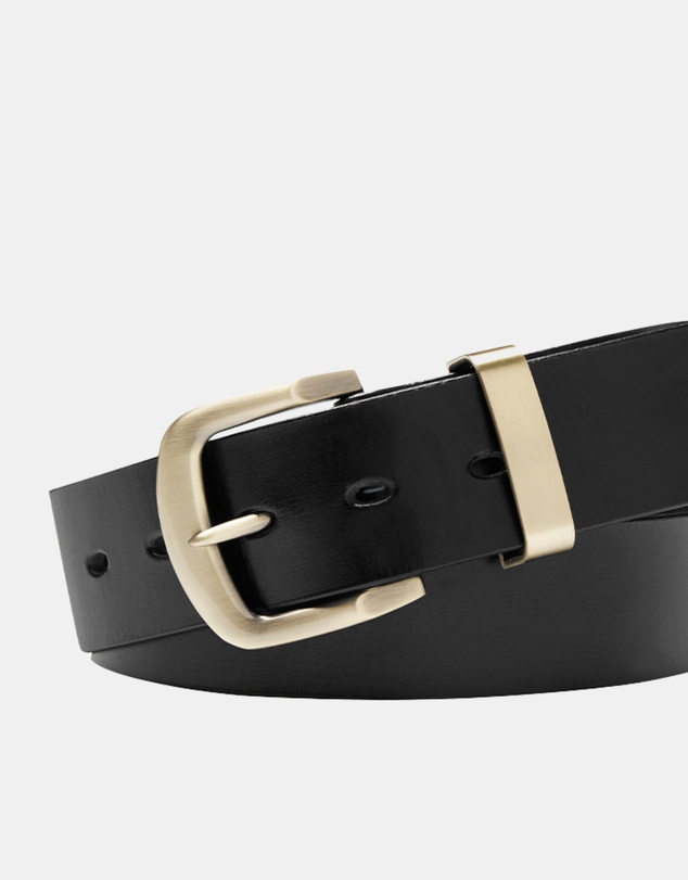 Buckle - Jamboree. Australian Made Full Grain Natural Leather Belt. 38mm width.