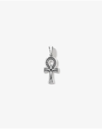 Michael Hill - Black Diamond Ankh Pendant in Sterling Silver