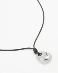 Lovisa - Waterproof Stainless Steel Cord Pendant Necklace
