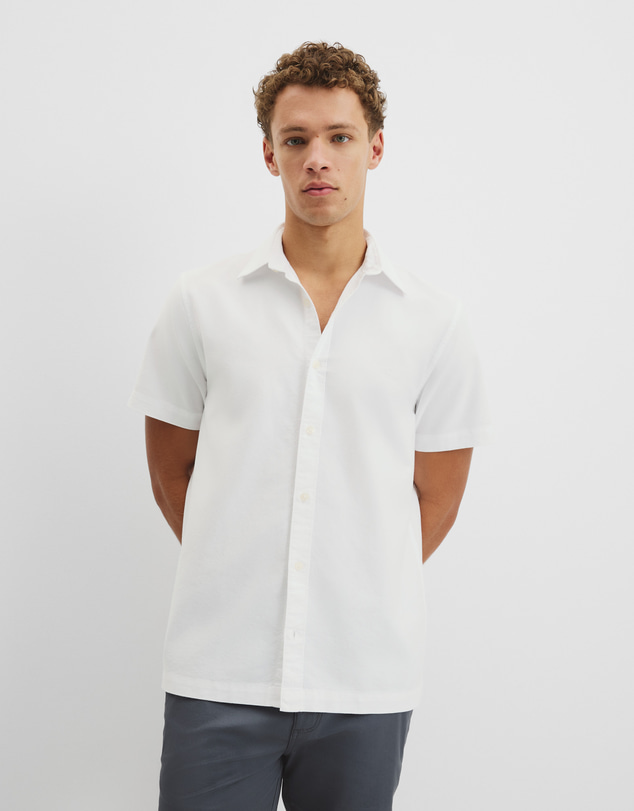 Country Road - Short Sleeve Relaxed Good Earth Cotton Oxford Shirt