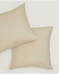 Carlotta + Gee - 100% Linen European Pillowcase Set