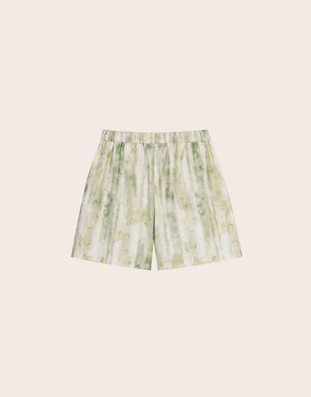 IDA+S - Riley Agave Green High Waisted Shorts