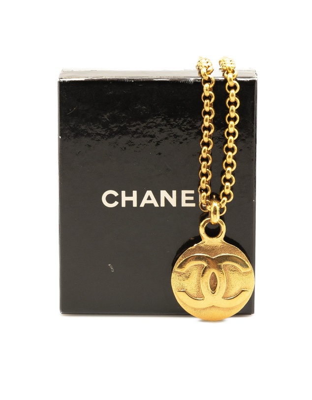Pre-Loved by Azura Reborn - Pre-Loved CC Gold Plated Circle Pendant Necklace