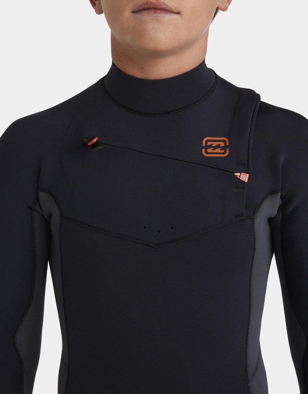 Billabong - Boys 8 to 16 4/3Mm Absolute Natural Chest Zip Long Sleeve Fullsuit