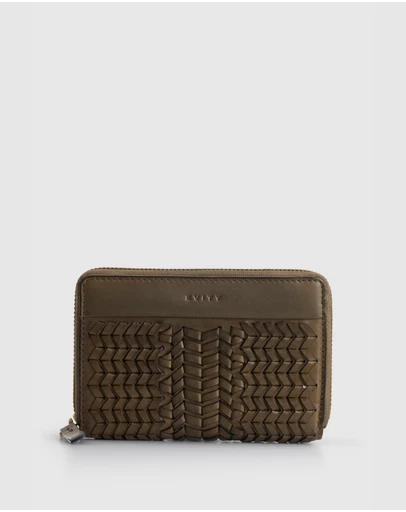 Evity - Allegra Leather Medium Zip Wallet