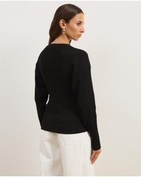 Atmos&Here - Nyla Button Front Knit Cardigan