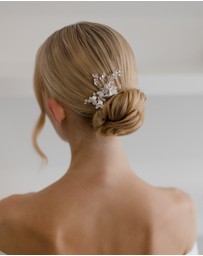 The White Collection - Lana - Crystal Silver Pearl Bridal Hair Pins