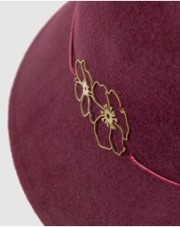 Max Alexander - Felt Burgundy Trilby Hat