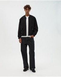AERE - Wool Blend Bomber Jacket