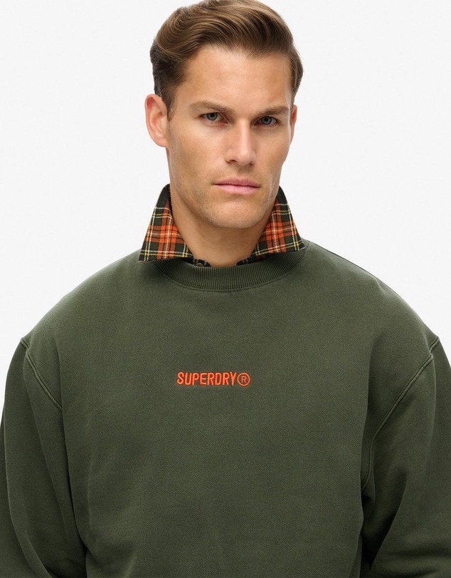 Superdry - Micro Logo Graphic Loose Crew