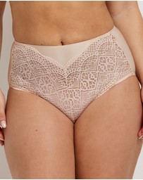 Kayser - 2 Pack Daily Essentials Micro & Geo Lace Full Brief (465 )