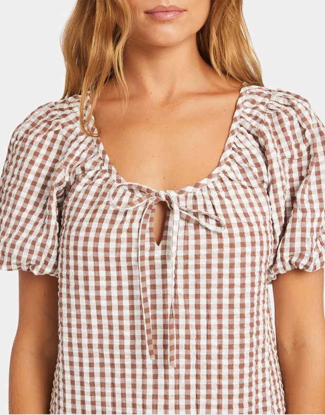 Roxy - Womens Delilah Check Mini Dress