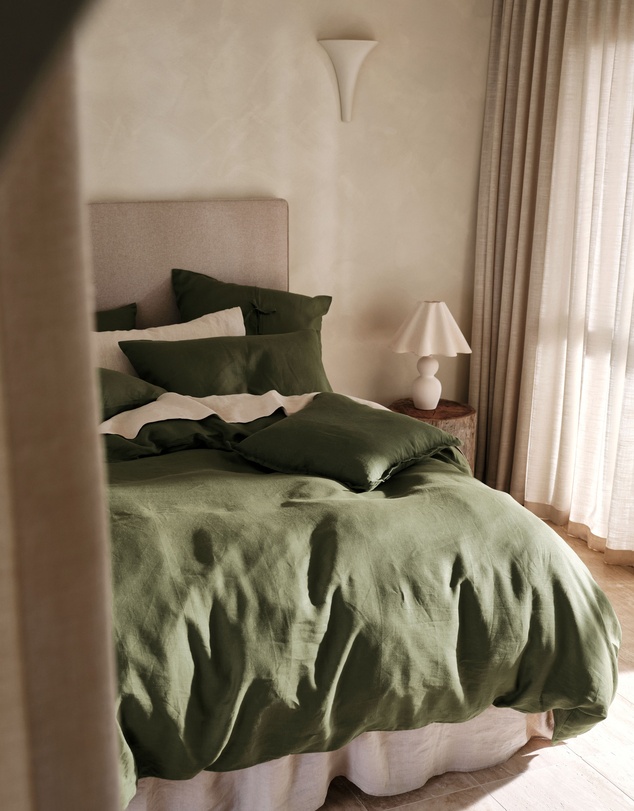 Linen House - Nimes Pure Linen Filled Cushion