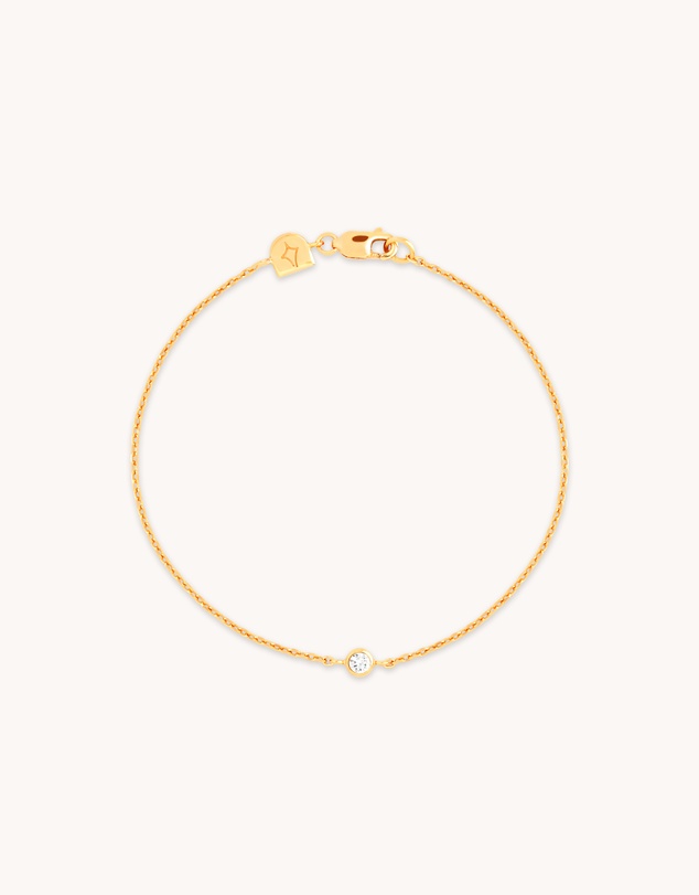 Astrid & Miyu - Essential Crystal 18ct Gold Plated Charm Bracelet