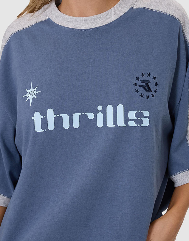 Thrills - Hot Shot Panelled Oversized Tee