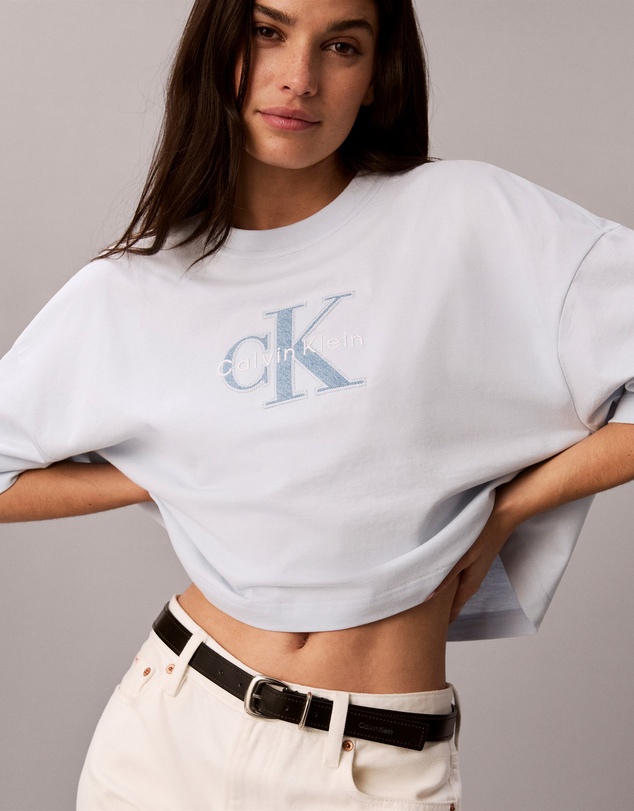 Calvin Klein Jeans - Denim Monologo Boxy T-Shirt