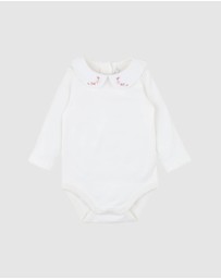 Bebe by Minihaha - Gemma Embroidered Collar Bodysuit - Babies