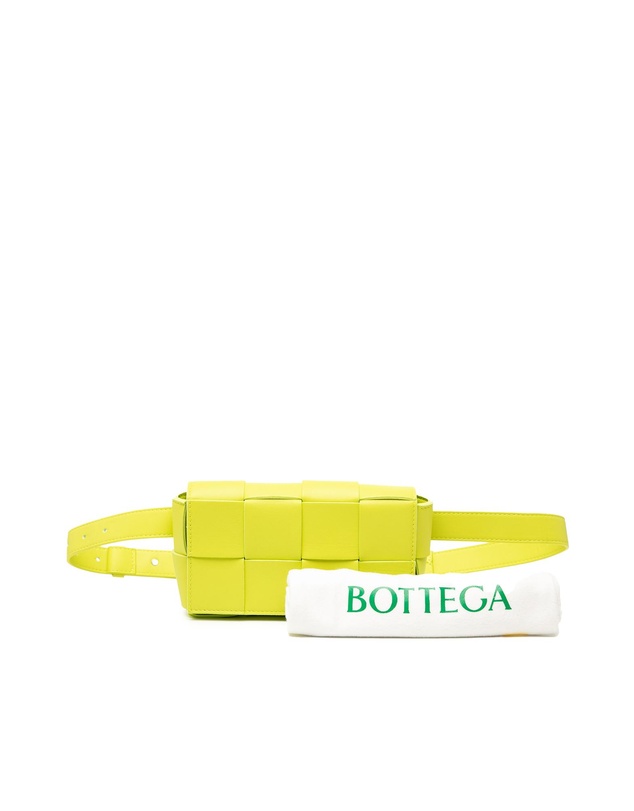 Pre-Loved by Azura Reborn - Pre-Loved Mini Nappa Intrecciato Cassette Belt Bag