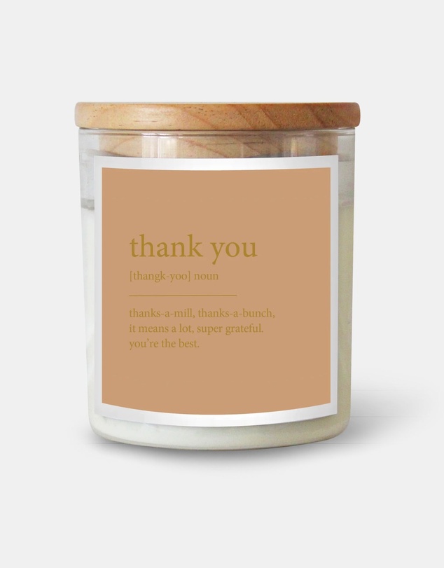 The Commonfolk Collective - Thank You ~ Goldie Dictionary Meaning Candle