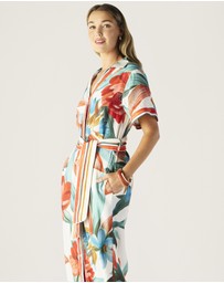 MOS The Label - Fiorina Print Shirt Dress