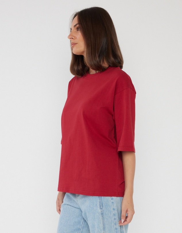 ALEXANDRA - Zuri T-Shirt Cherry Red