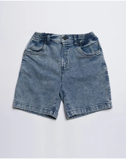 Stock & Co. - Axis Elastic Waist Stretch Denim Short - Youth