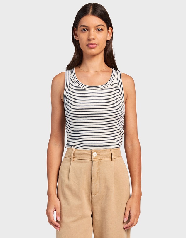 Academy Brand - Stripe Rib Tank