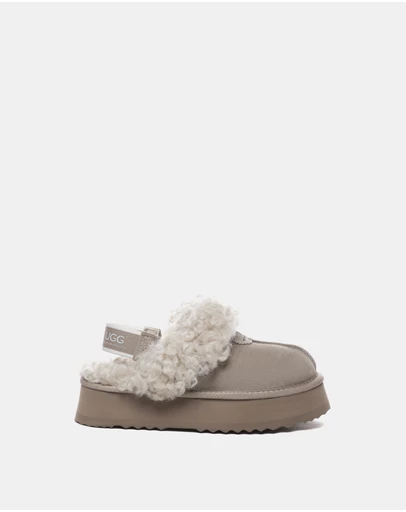 EVERAU - Australian Shepherd Ugg Waffle Curly Platform Cow Suede Upper House Shoes
