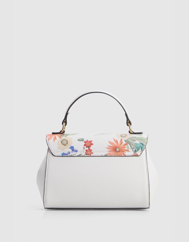 Laura Jones - Floral Top Handle Bag