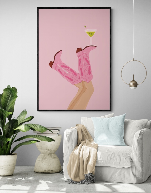 Inka Arthouse - Martini In Texas Art Print