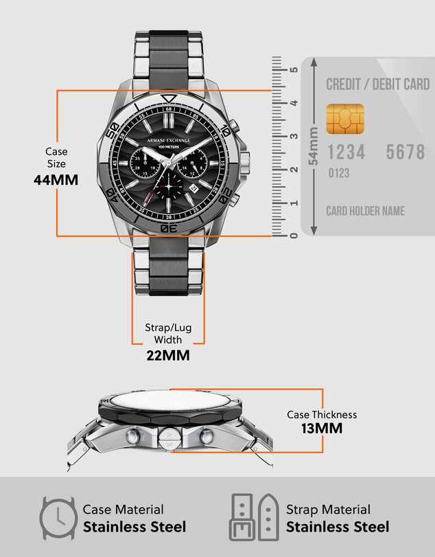 Armani Exchange - Two Tone Chronograph Watch