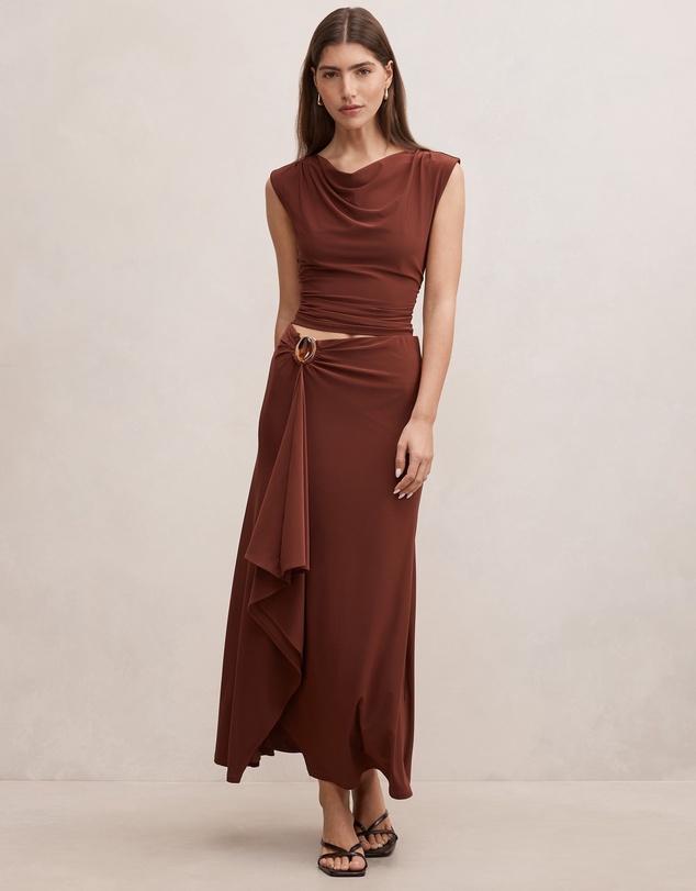 Forever New - Leni Draped Midi Skirt
