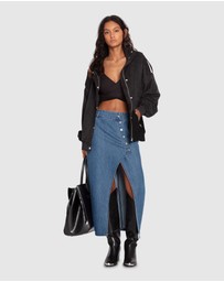 Belle & Bloom - Can't Forget You Denim Midi Skirt