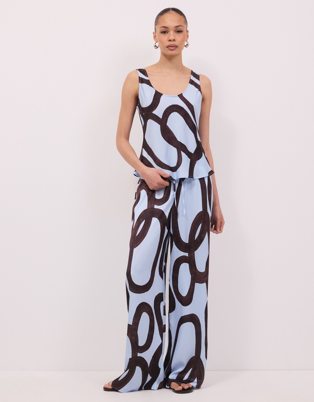 Calli - Chloe Abstract Print Cami Top