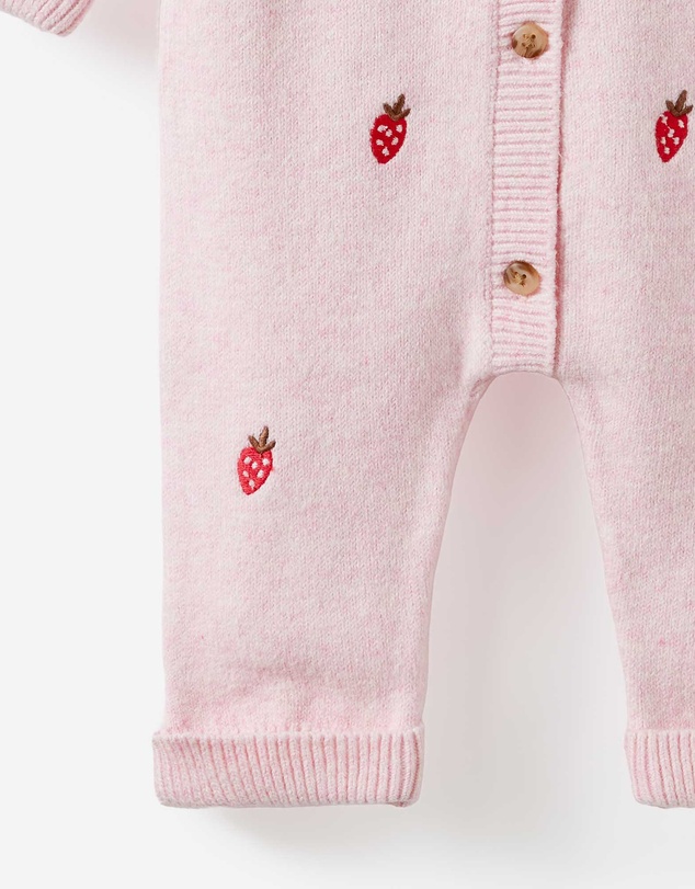 Cotton On Kids - Baby Organic Blend Knit Long Sleeve Romper