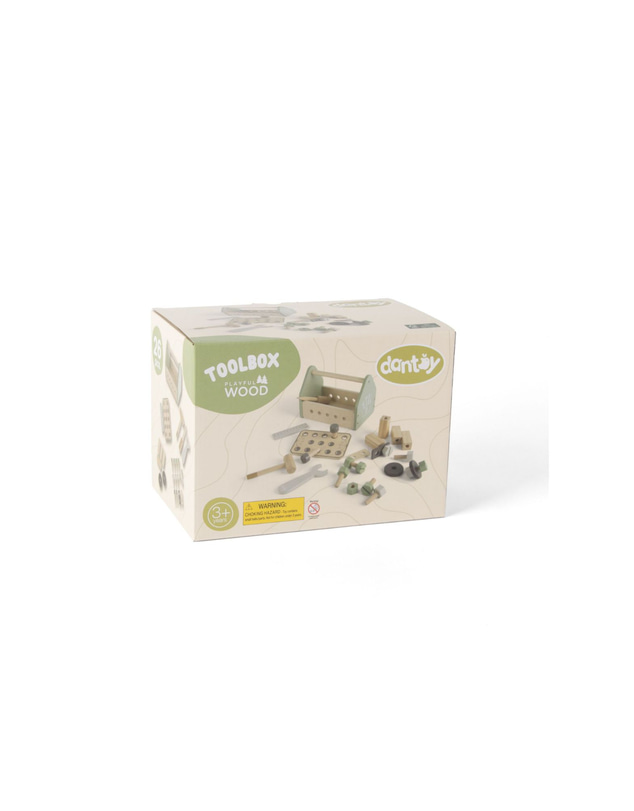 Dantoy - Dantoy - Playful Wood - Tool Box - 26 pcs