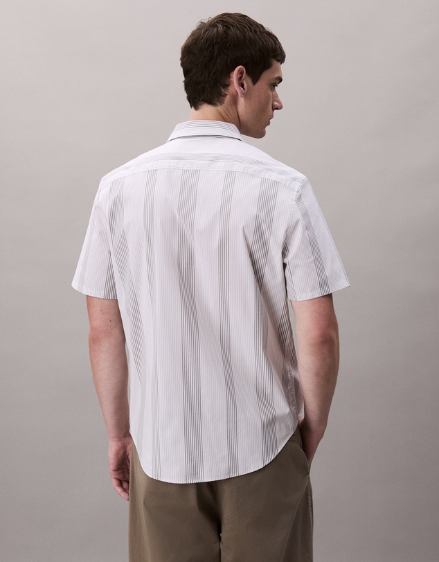 Calvin Klein - Yarn-Dyed Stripe Stretch Classic Shirt