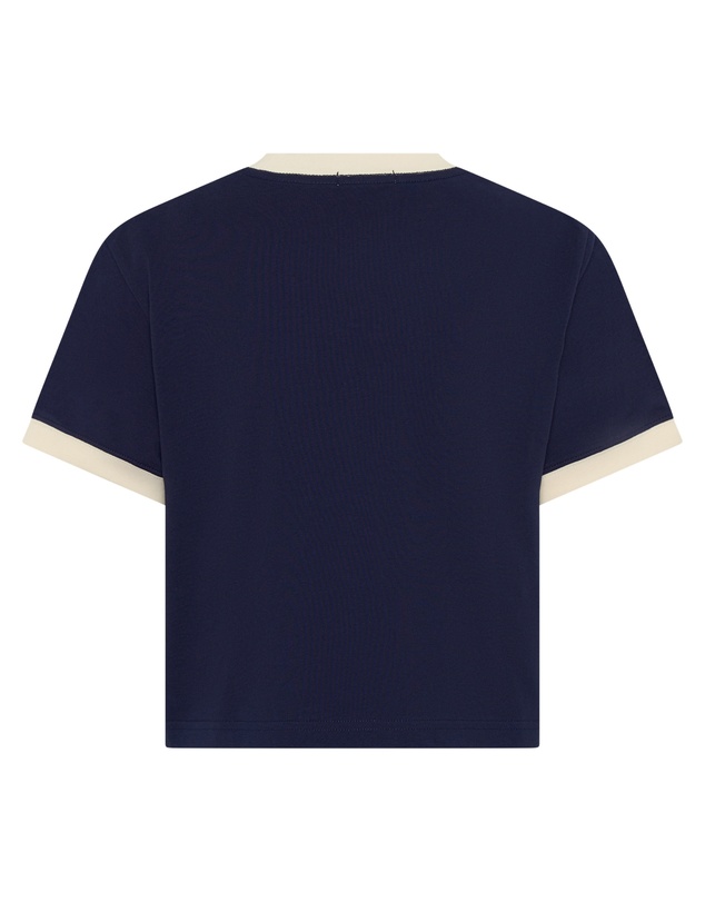 SSAINT - SŚAINT Logo Baby Tee Navy