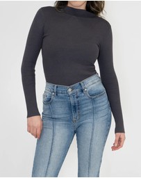 Lydan The Label - Mock Neck Long Sleeve Knit