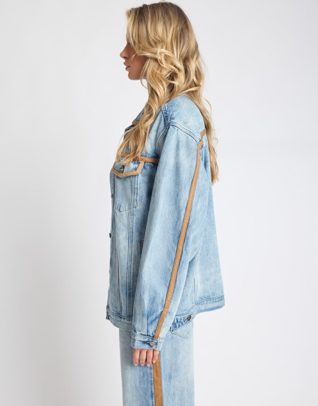 ONE TEASPOON - Rodeo Queen Boyfriend Denim Jacket - Salty Dog