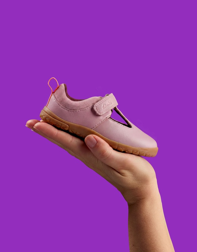 Clarks - Harbour Hop (T) Dusty Pink