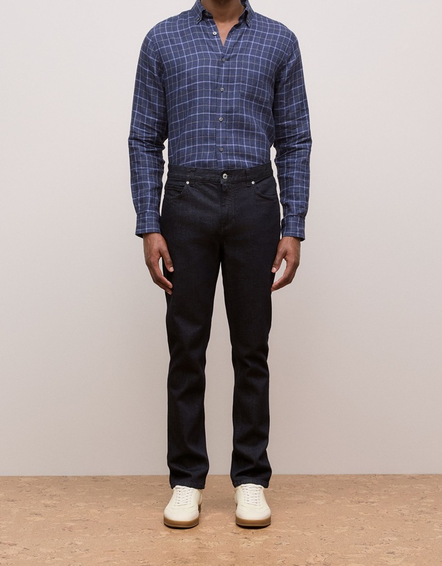 Trenery - Modern Slim Dark Wash Jean in Ink Blue