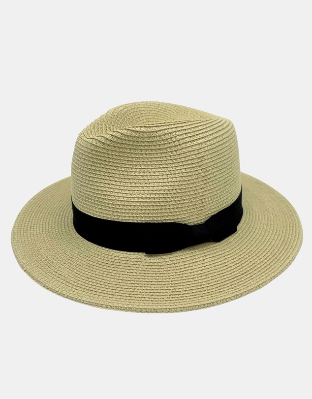 Jacaru - Jacaru 1880 Panama Hat Natural with black ribbon