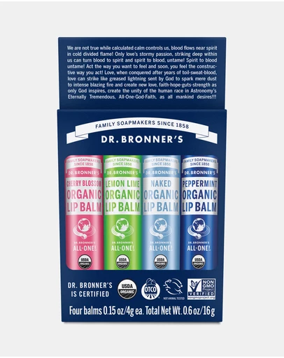 Dr Bronner's - Joy Lip Balm Set