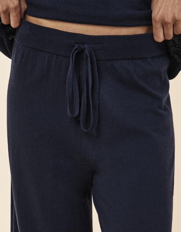Papinelle - Cotton Cashmere Fine Knit Full Length Pant
